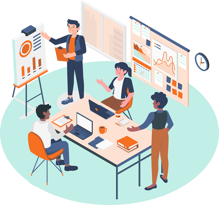 Team Working Illustration